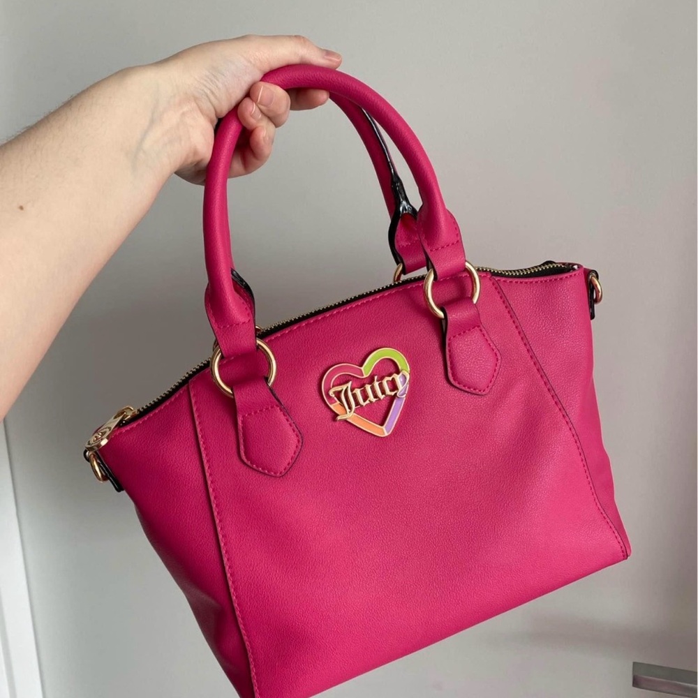 IN SEARCH OF: Juicy Couture Pink Rainbow Heart Satchel 🩷🌈